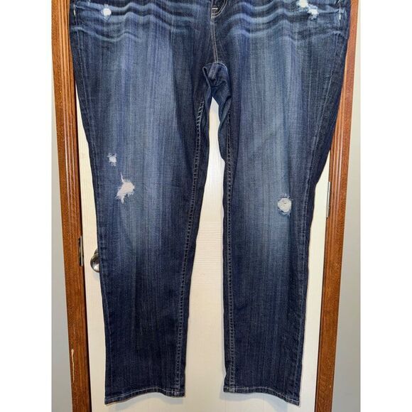 Vigoss The Boyfriend Rolled Up Skinny Distressed Jeans Size 24 - Picture 4 of 11